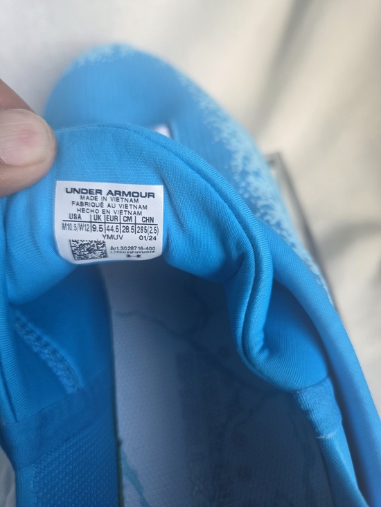 Under Armour Womens Blue Slip-On Running Sneakers